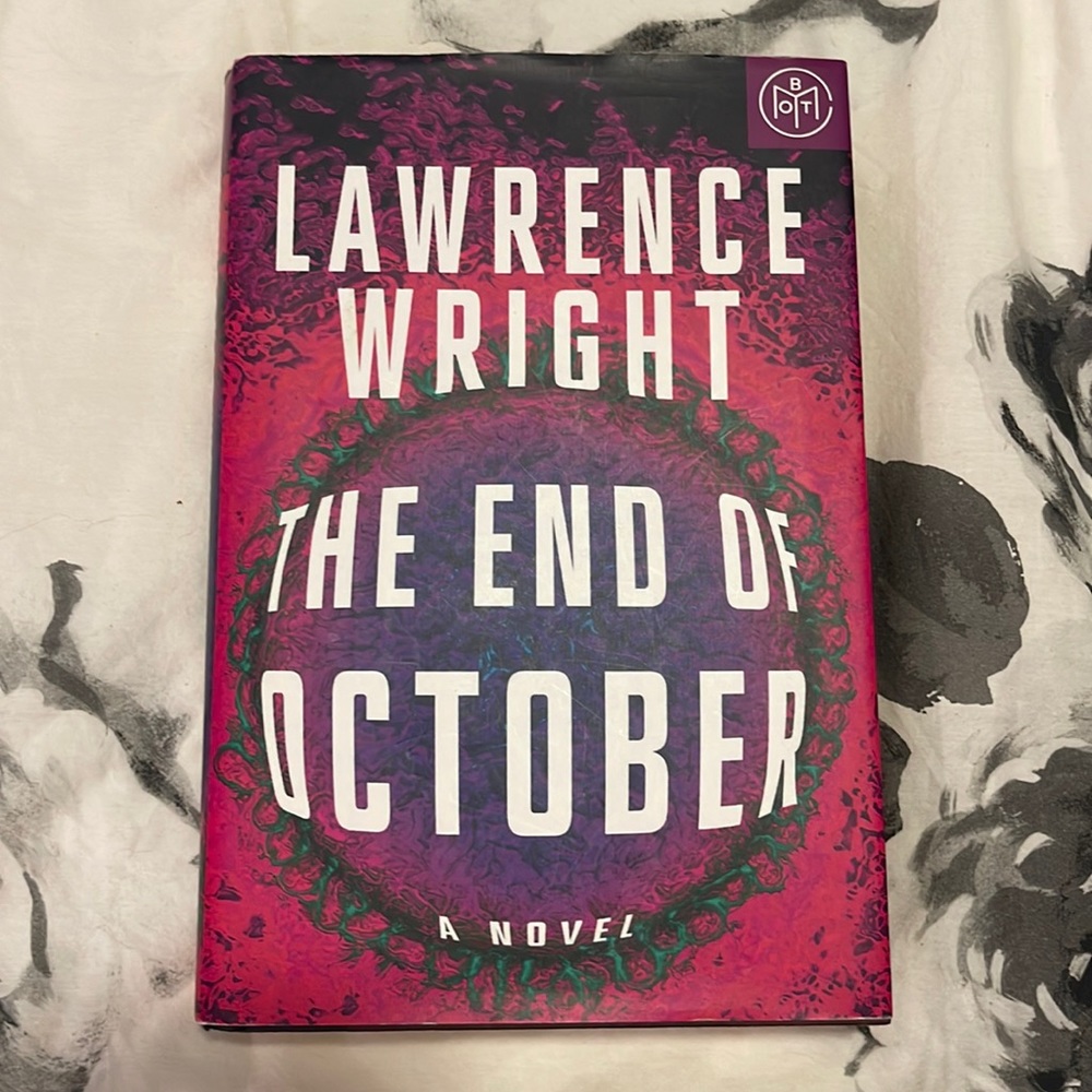 Hardcover The End of October novel by Lawrence Wright